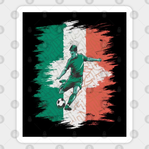 Ireland Soccer " Ireland Soccer Team Irish Flag " Magnet by Pixel Threads 